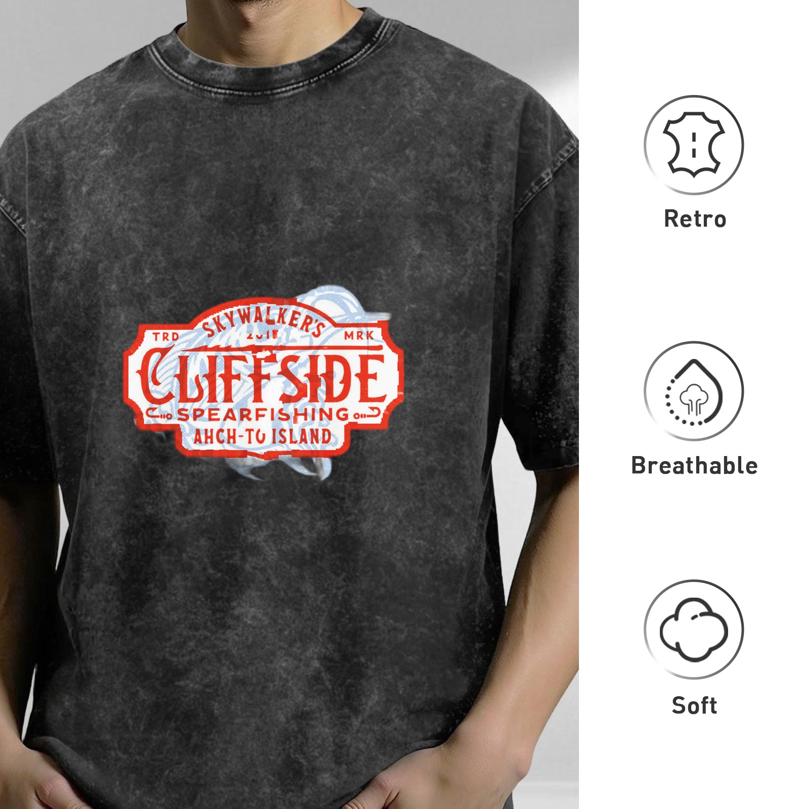 Skywalker's Cliffside Spearfishing Ahch-To Island T-Shirt