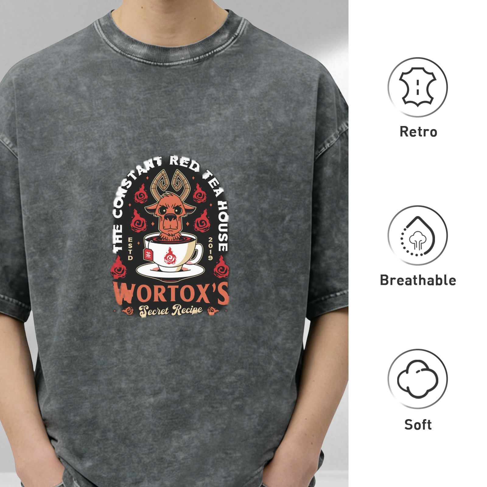 Wortox's Constant Red Tea House Secret Recipe T-Shirt