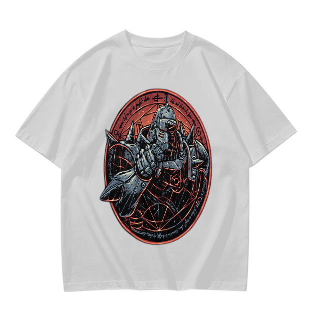 Olive T-Shirt Featuring Alphonse Elric Fullmetal Alchemist Artwork