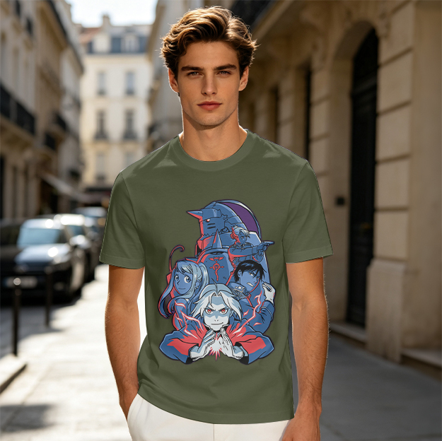 Fullmetal Alchemist Character Group Graphic T-Shirt