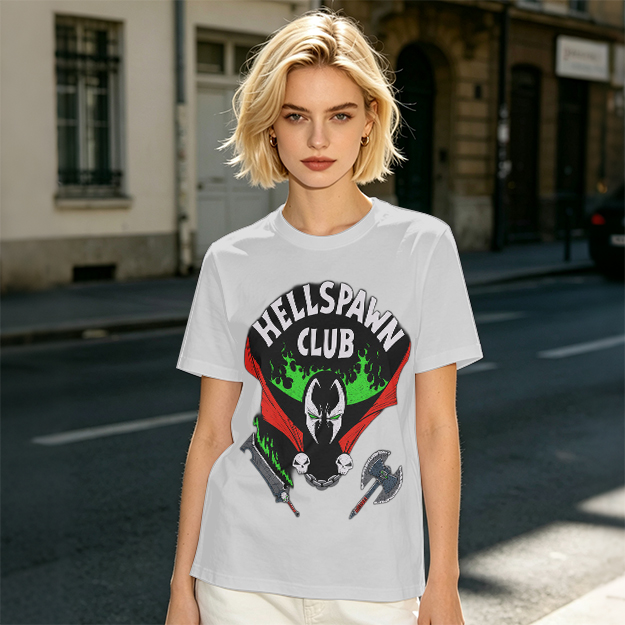 Hellspawn Club Graphic Print Olive T-Shirt
