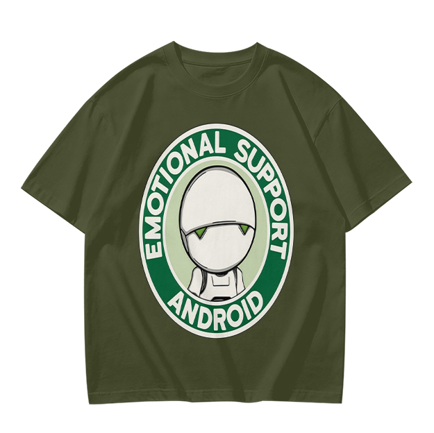 Emotional Support Android Graphic T-Shirt