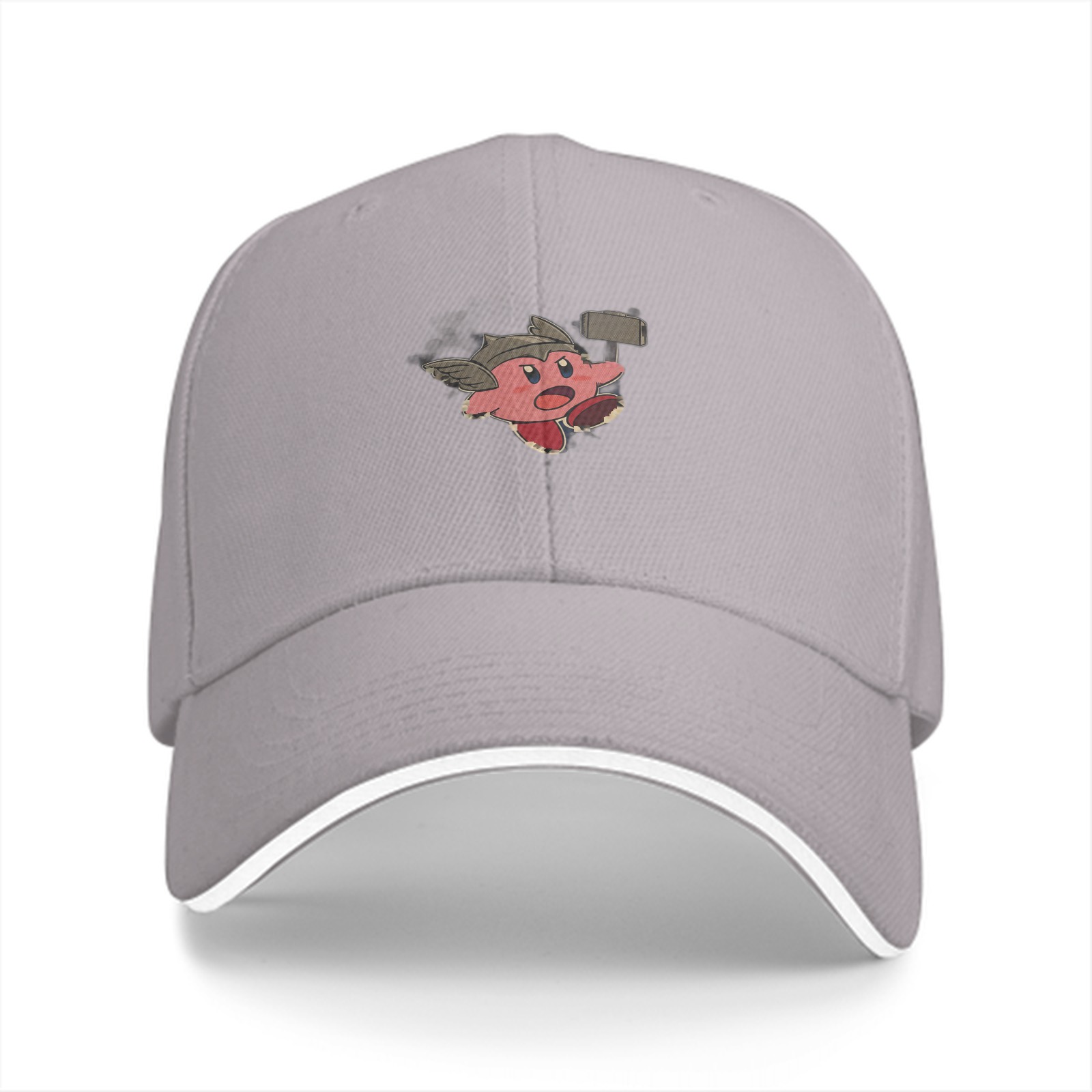 Black Baseball Cap With Thor Kirby Graphic Print