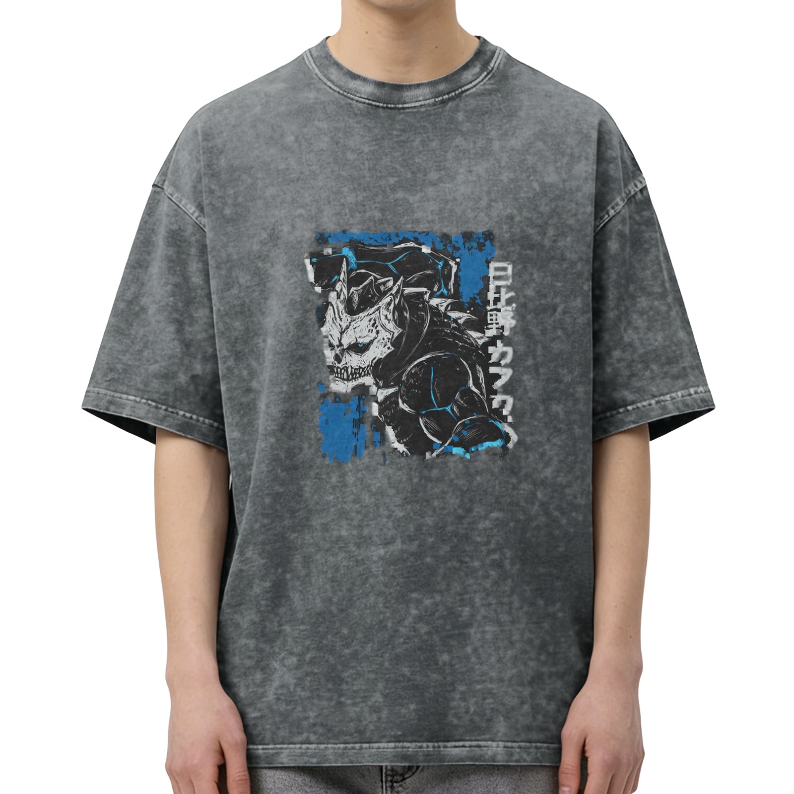 Kaiju No.8 Kafka Hibino Anime Graphic Vintage Wash T-shirt