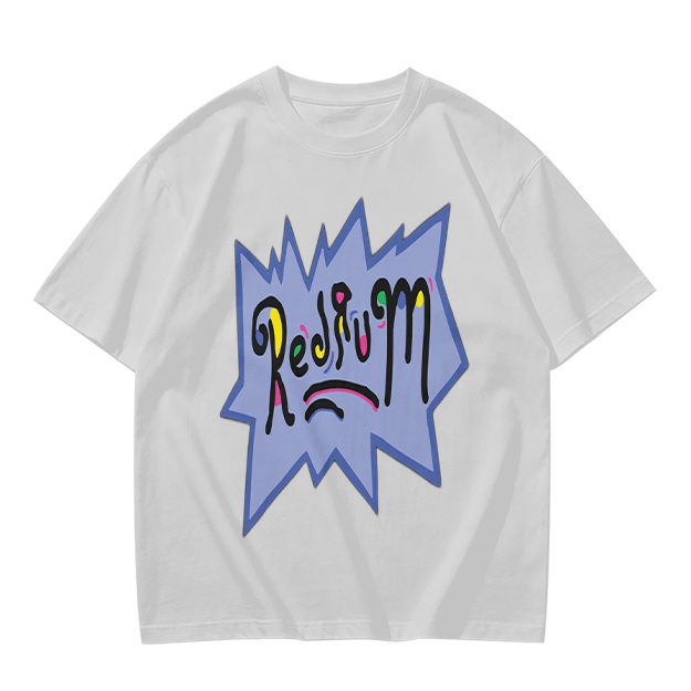 Olive Green T-Shirt With Playful Redrum Graphic Print