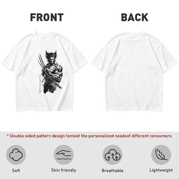 Olive T-Shirt With Wolverine Claw Print