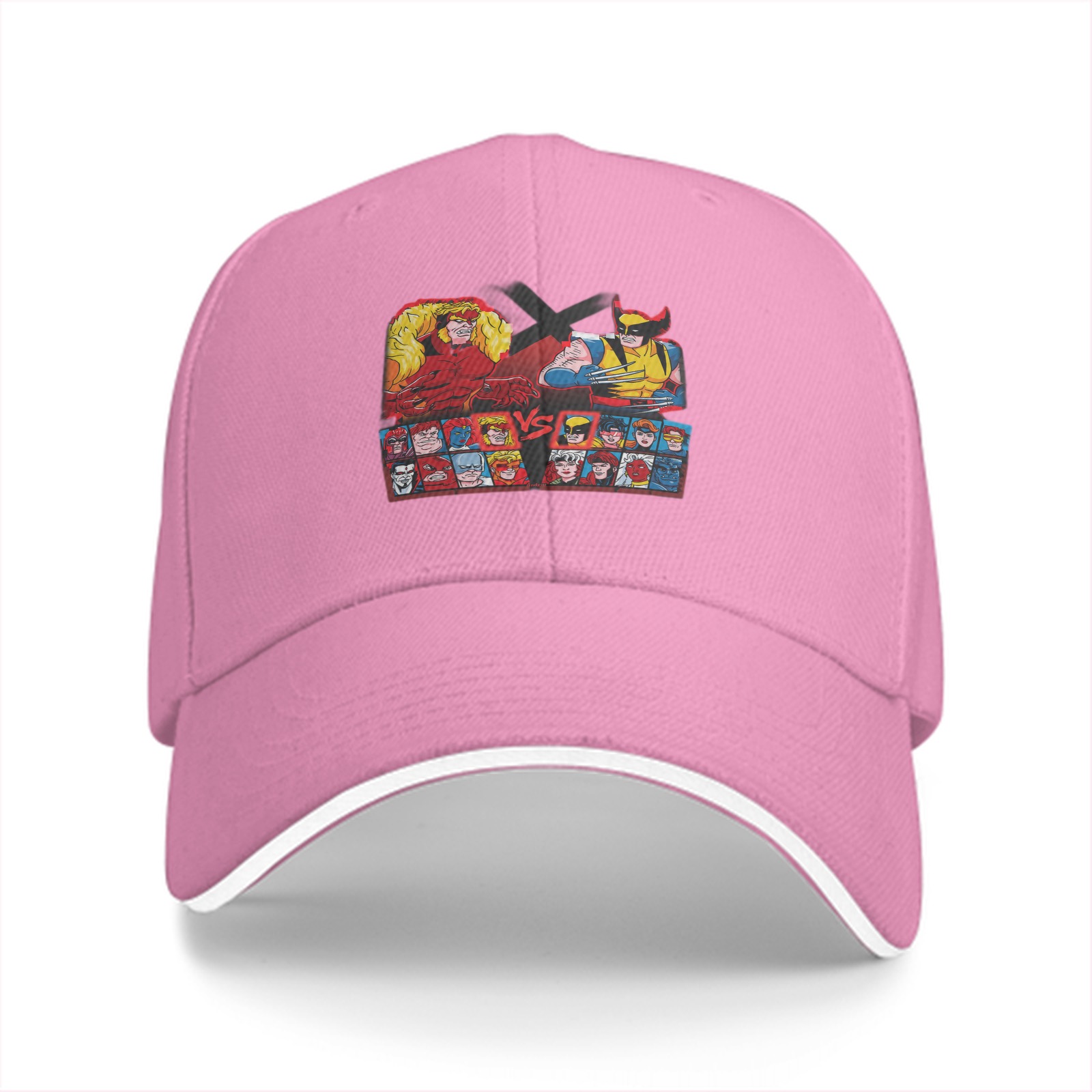 Black baseball cap with X-Men Wolverine vs Sabretooth graphic