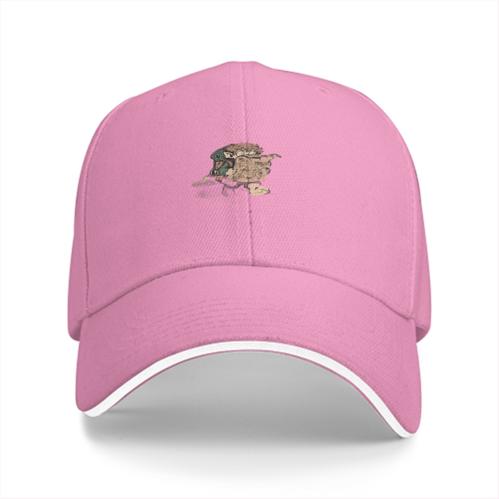 Black Baseball Cap With Owl Reading Newspaper Graphic