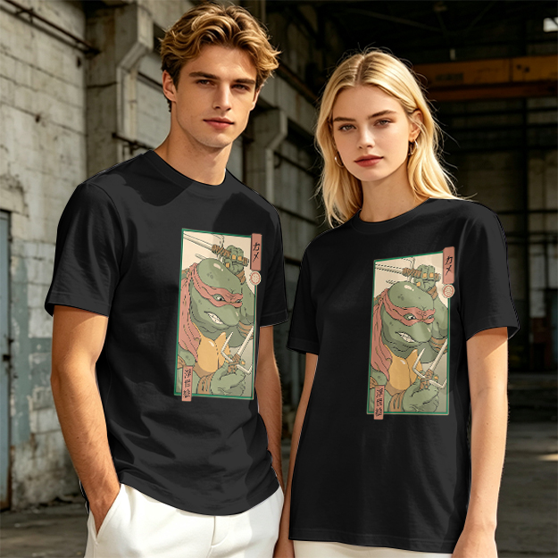 Olive T-shirt with Raphael Teenage Mutant Ninja Turtles Graphic