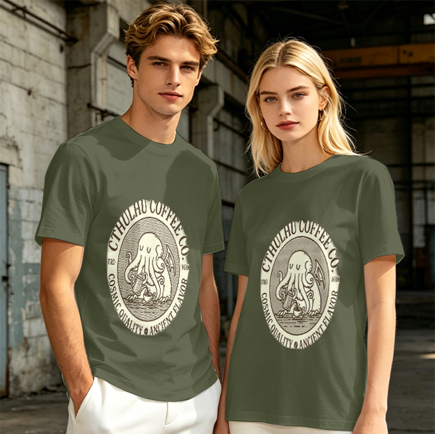 Cthulhu Coffee Co. Cosmic Flavor Graphic T-Shirt