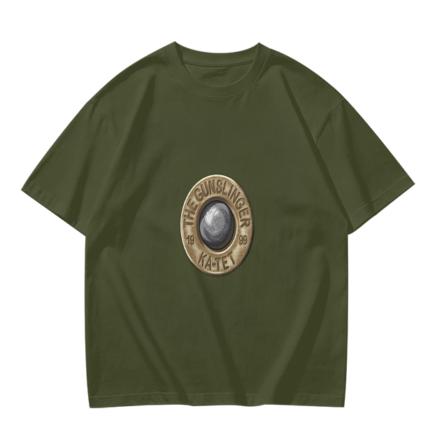 Olive T-Shirt With The Gunslinger Ka-Tet Emblem Print