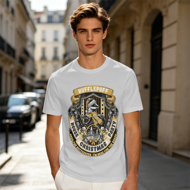 Hufflepuff House Christmas Party Butterbeer T-Shirt
