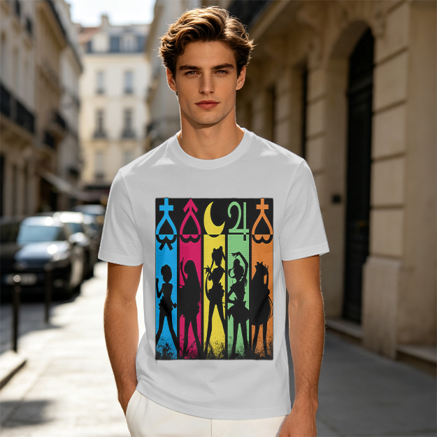 Sailor Moon Inner Senshi Silhouette Graphic T-Shirt