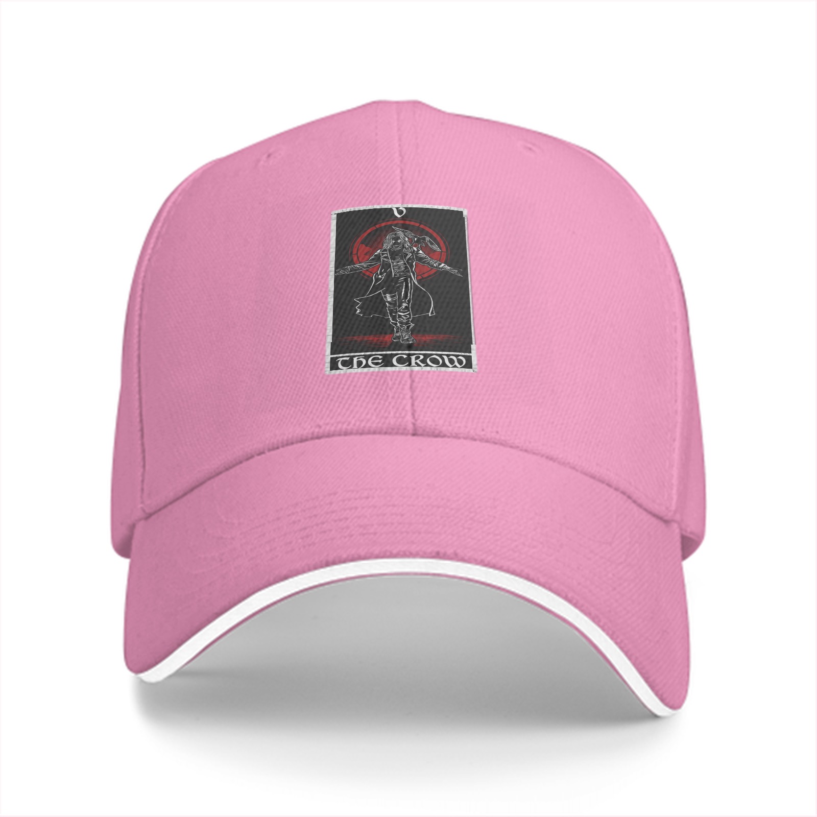 Black baseball cap with The Crow graphic print