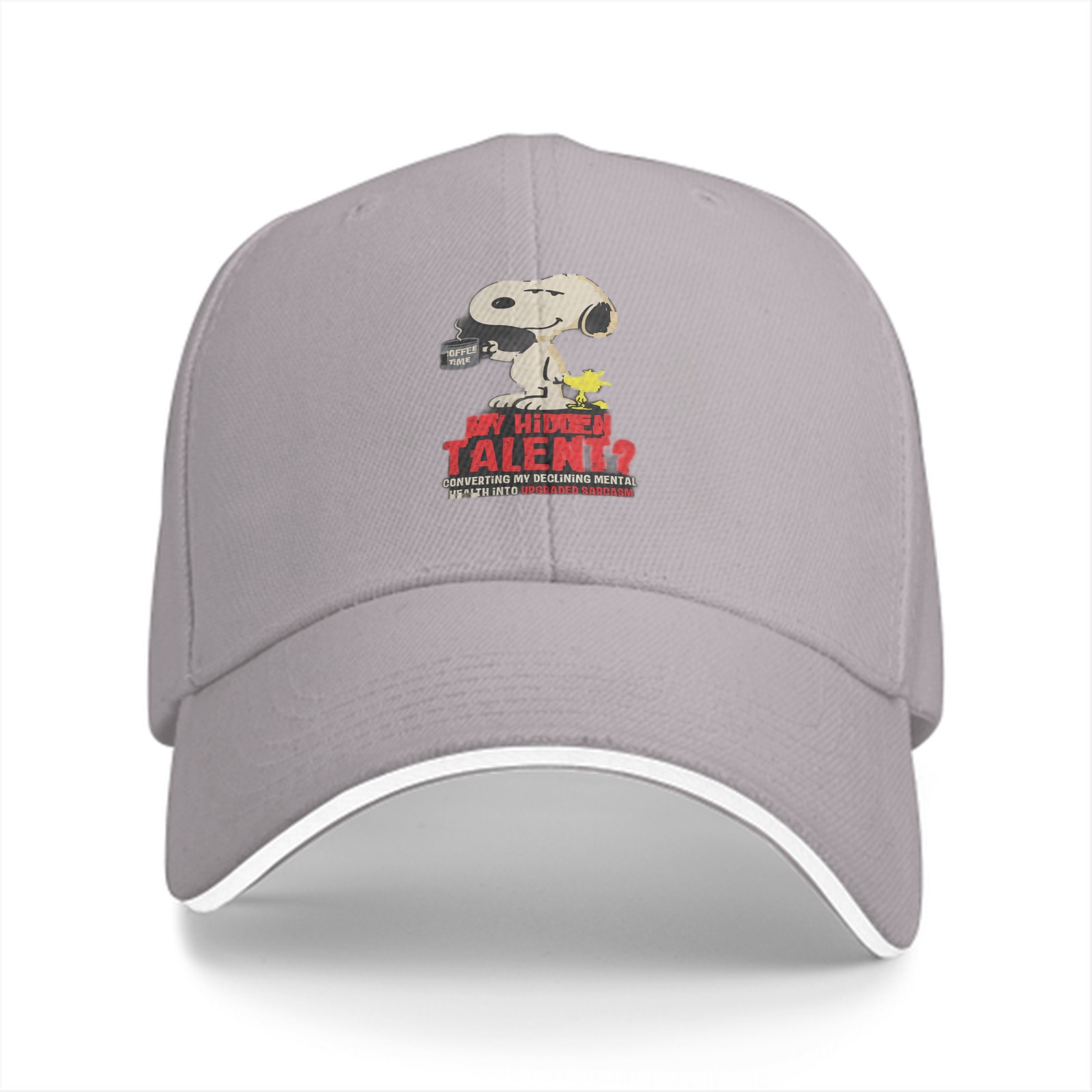 Snoopy and Woodstock Hidden Talent Graphic Black Baseball Cap