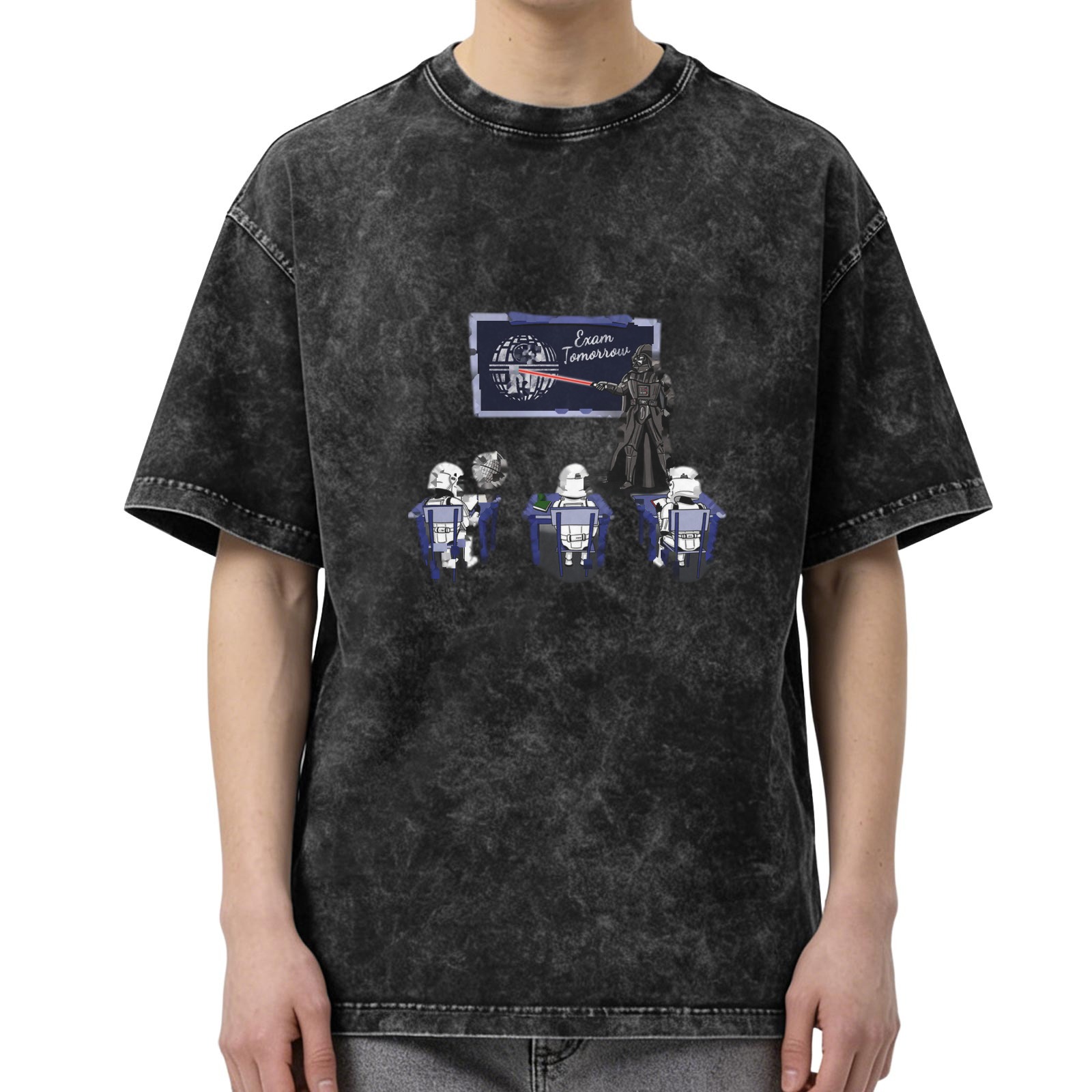 Star Wars Darth Vader Stormtrooper Exam Graphic Vintage T-Shirt