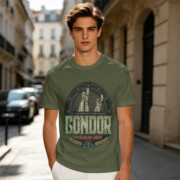 Gondor Premium Beer Lord of the Rings Themed T-Shirt