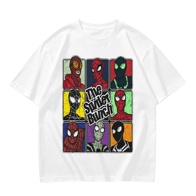 Olive T-Shirt Featuring The Spider Bunch Multiverse Character Art