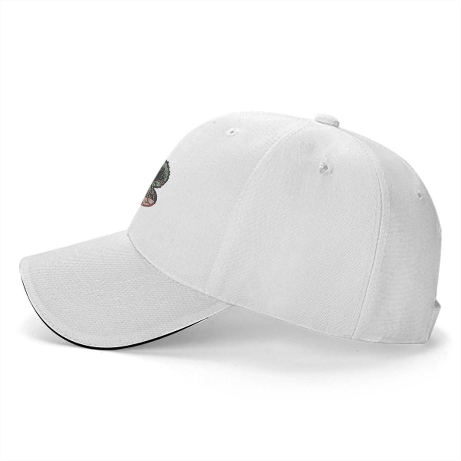 Black baseball cap with sleeping Cthulhu on occult symbol