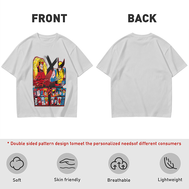 X-Men Wolverine vs Sabretooth Graphic T-Shirt