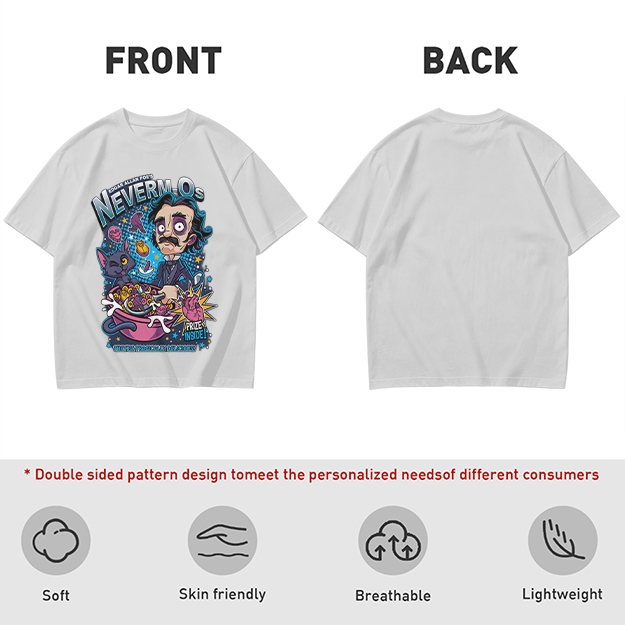 Edgar Allan Poe's Neverm-Os Cereal Graphic T-Shirt