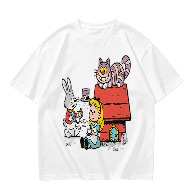 Alice in Wonderland Characters Graphic Tee for Fans