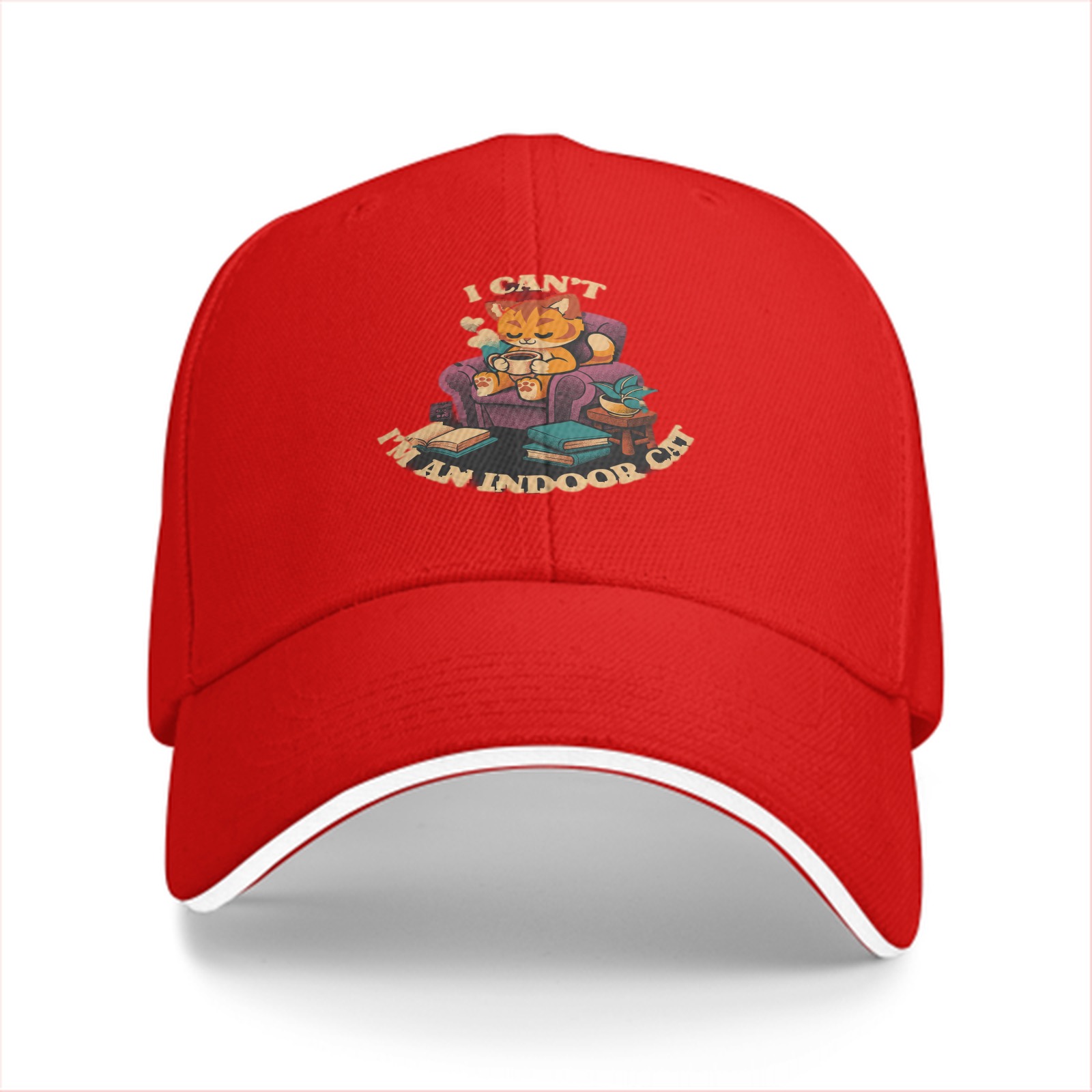 I Can't I'm An Indoor Cat Baseball Cap
