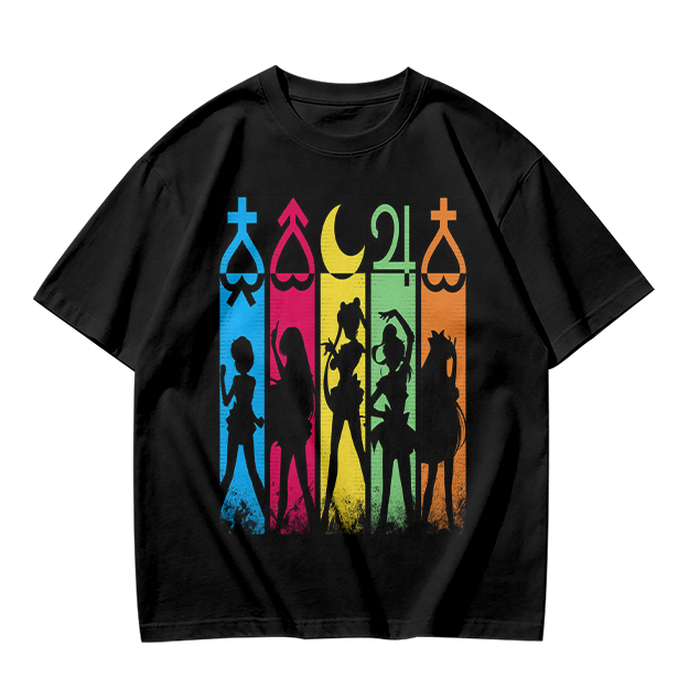 Sailor Moon Inner Senshi Silhouette Graphic T-Shirt