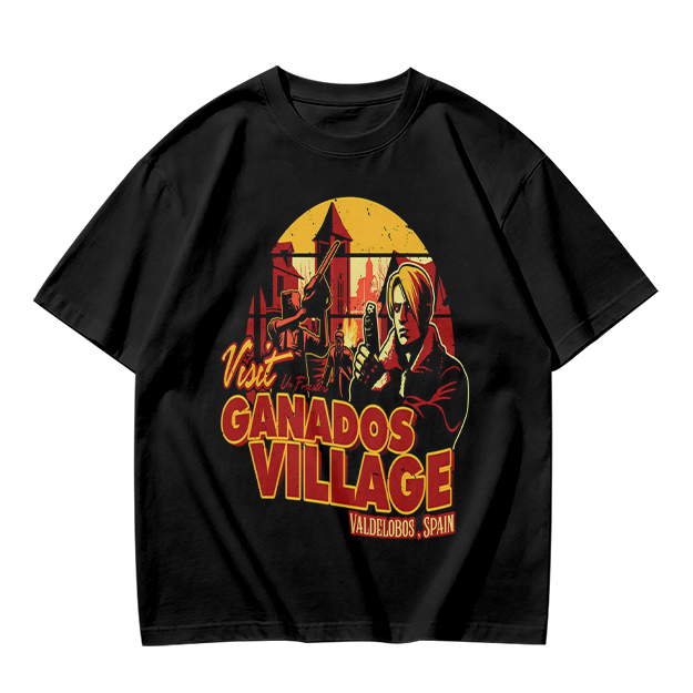 Visit Ganados Village Resident Evil Themed Graphic T-Shirt