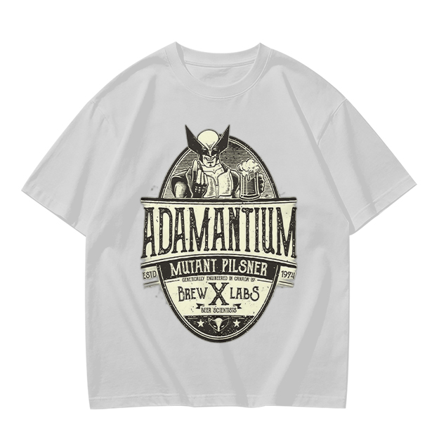 Adamantium Mutant Pilsner Wolverine Graphic T-Shirt