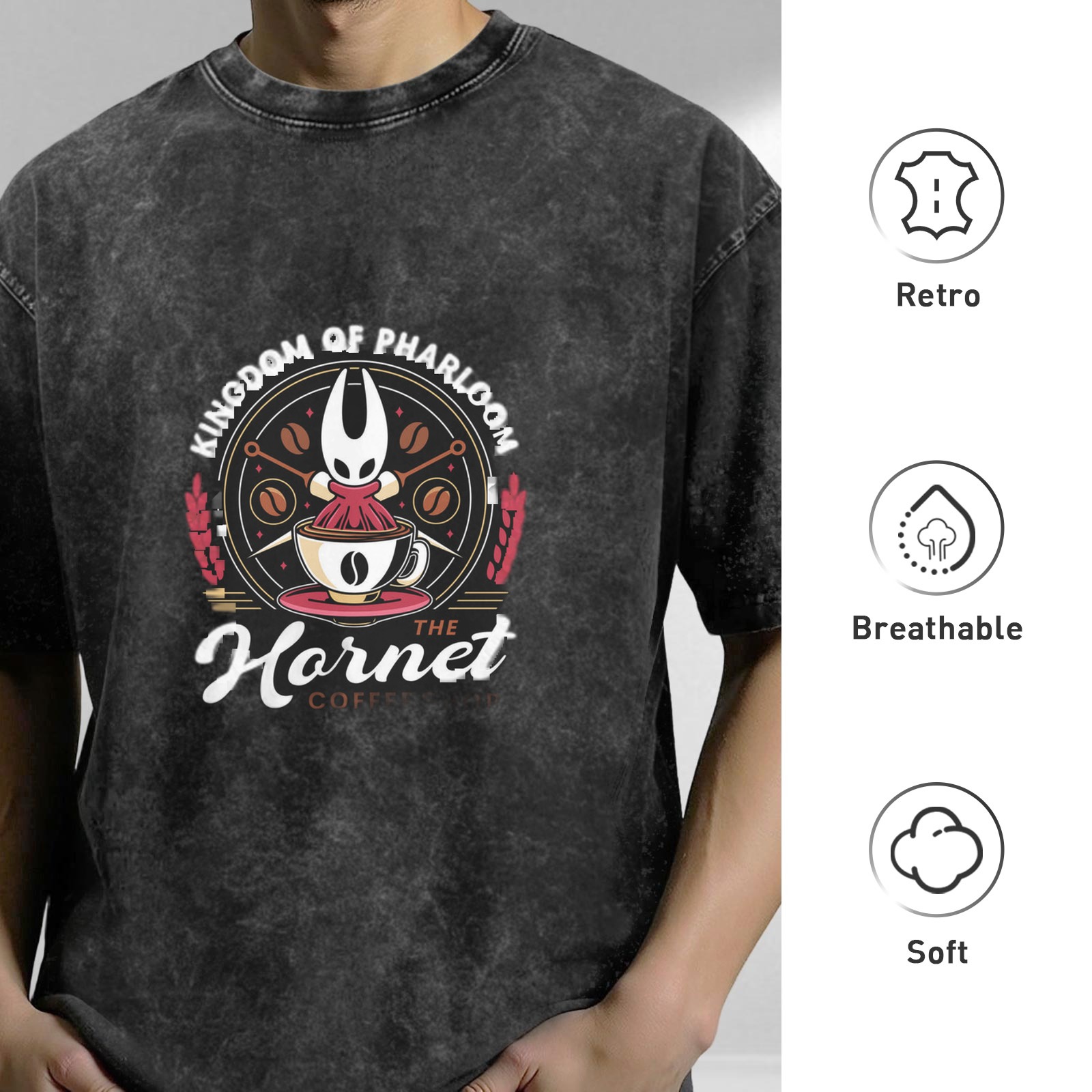 Hollow Knight The Hornet Kingdom of Pharloom Coffee T-Shirt