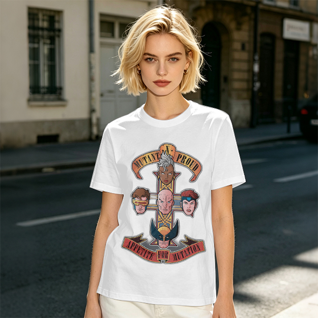 Mutant Proud Appetite For Mutation X-Men Graphic T-Shirt