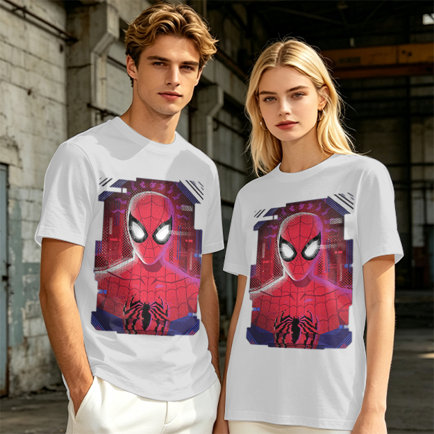 Olive Green Spider-Man Graphic Short Sleeve T-Shirt