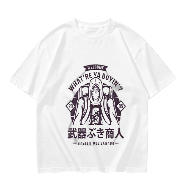 Mysterious Merchant Graphic Olive T-Shirt