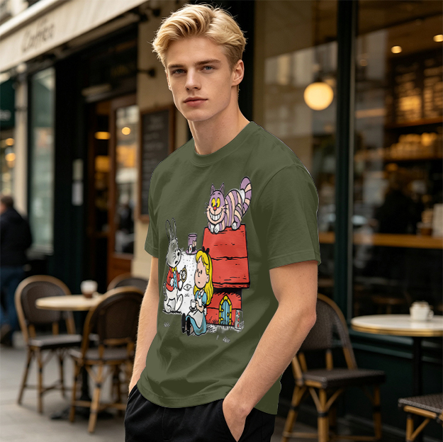 Alice in Wonderland Characters Graphic Tee for Fans