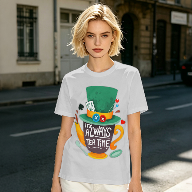 Mad Hatter Tea Time Graphic T-Shirt for Fans