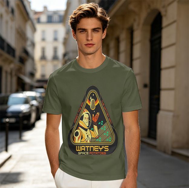 Watney's Space Potatoes Astronaut Graphic T-Shirt