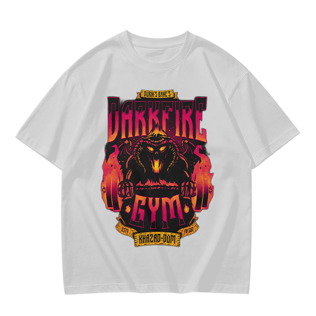 Darkfire Gym Graphic Print Olive T-Shirt