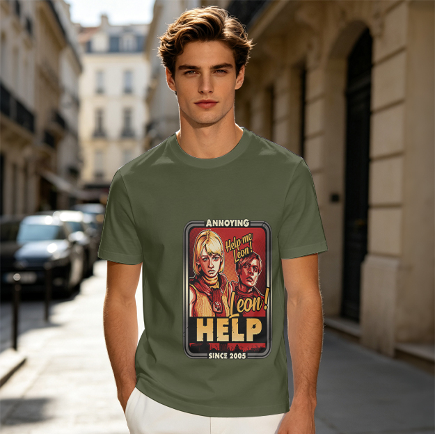 Annoying Since 2005 Help Leon T-Shirt with Game Character Art
