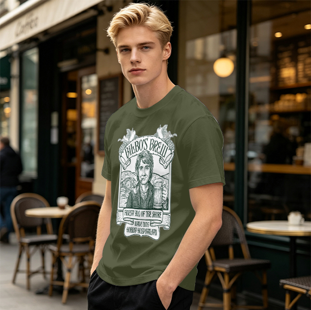 Bilbo's Brew Finest Ale of the Shire Themed T-Shirt