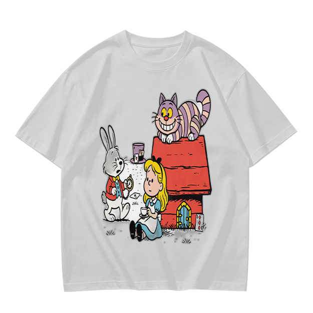 Alice in Wonderland Characters Graphic Tee for Fans