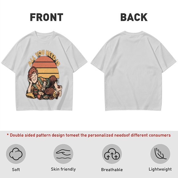 All You Need Is Hobbit Relaxing Sunset Graphic T-Shirt