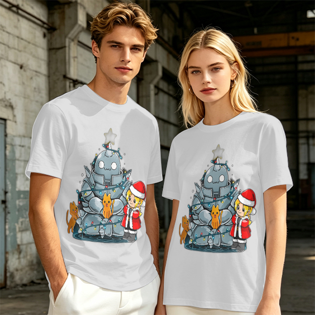 Fullmetal Alchemist Christmas Anime Graphic T-Shirt