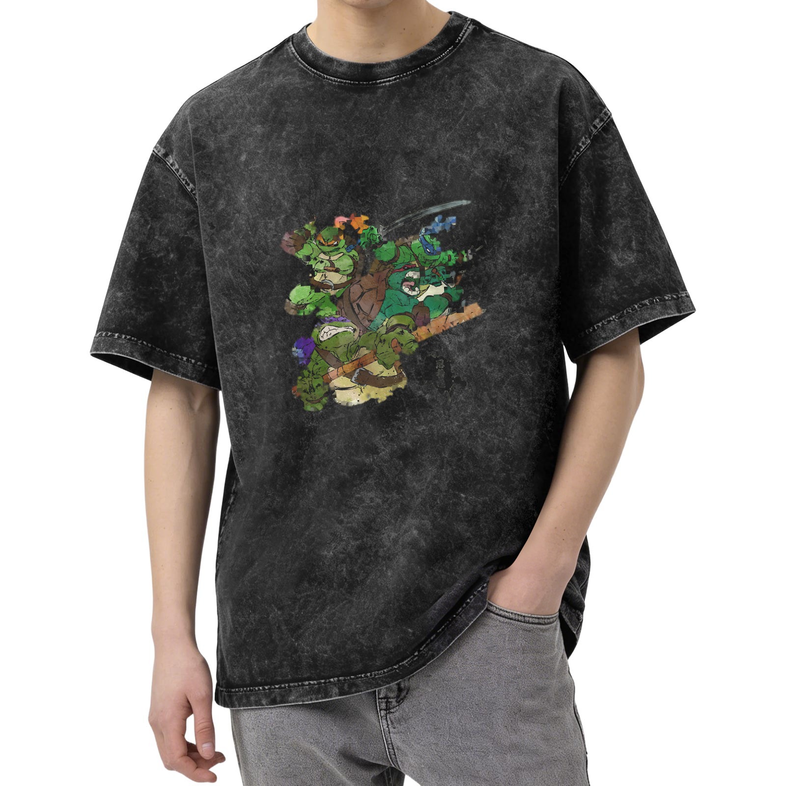 Teenage Mutant Ninja Turtles Graphic Vintage Wash T-Shirt