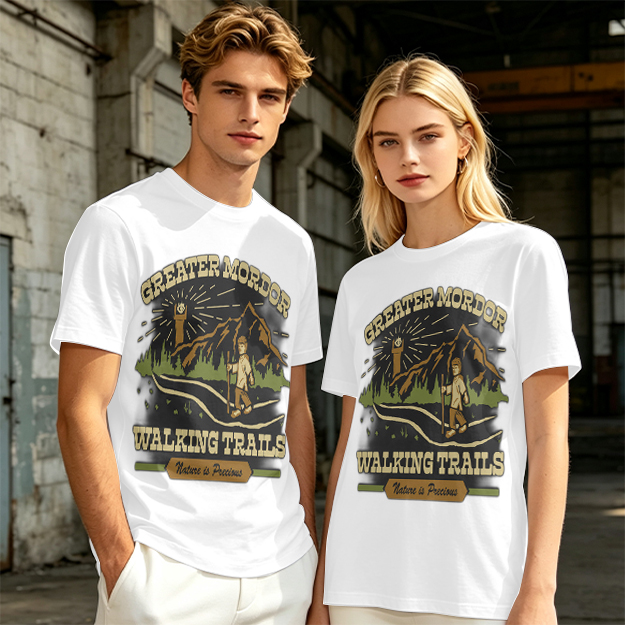Greater Mordor Walking Trails Hiking Themed T-Shirt