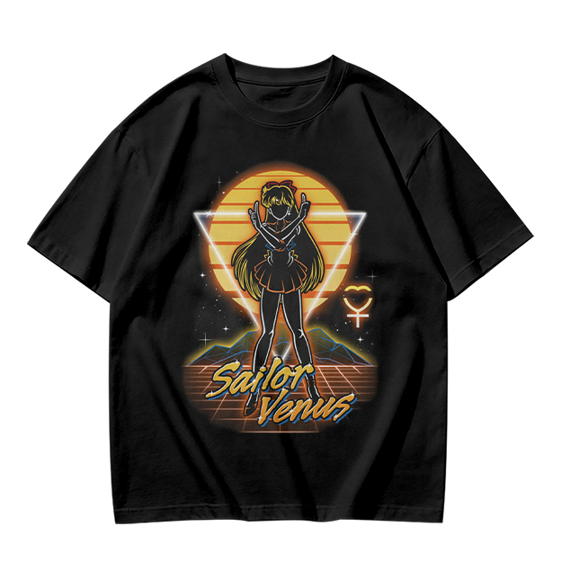 Sailor Venus Retro Synthwave Graphic T-Shirt