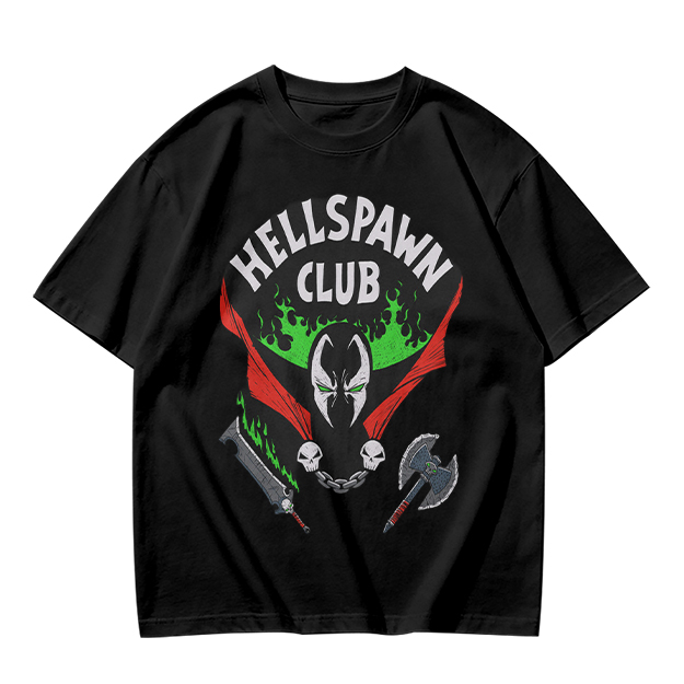 Hellspawn Club Graphic Print Olive T-Shirt