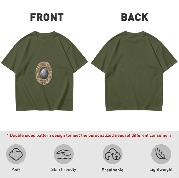 Olive T-Shirt With The Gunslinger Ka-Tet Emblem Print
