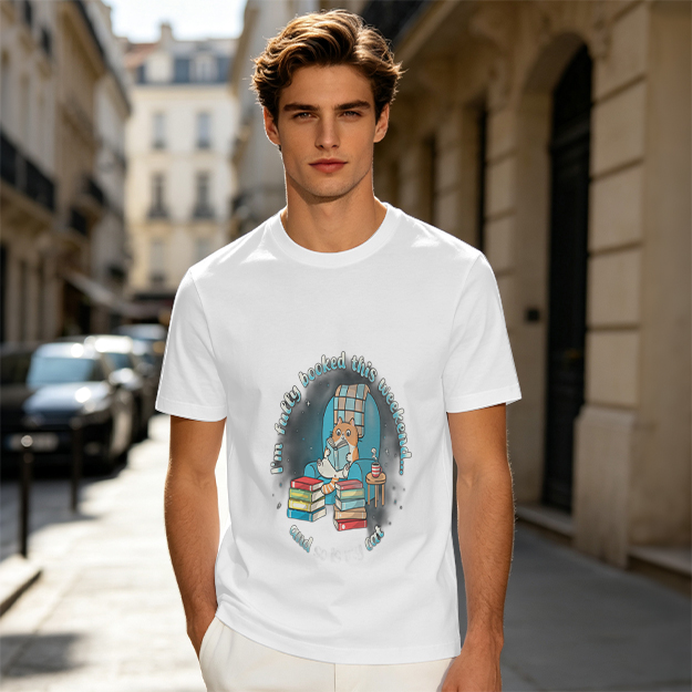 I'm Fully Booked This Weekend Cat Reading T-Shirt