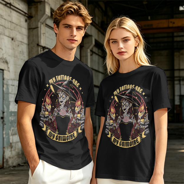 My Tattoos Are My Grimoire Witch Graphic T-Shirt